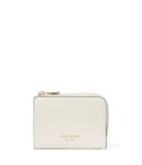 Kate Spade New York Women's Ava Colorblocked Pebbled Leather Zip Bifold Wallet, Parchment Multi, Carry-On 20-Inch, Ava Colorblocked Pebbled Leather Zip Bifold Wallet