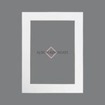 Alison Kingsgate 50x70cm White Picture Mounts to Fit 40x60cm Size Photo Mount with Aperture for 40x60cm White Mount Board Card Picture Frame Mats For Display Artwork or Paintings