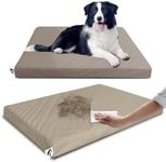 GUANGDEEN Leather Dog Bed for Large