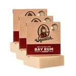 Dr. Squatch All Natural Soap Bar for Men, 3 Pack - Bay Rum