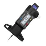 Nartel® Tyre Tread Depth Gauge - 0-25.4mm/1Inch Portable Tread Depth Checker Tyre Depth Measure with LCD Display for Cars, Vans, Trucks