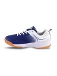 Nivia HY-Court 2.0 Badminton Shoe for Mens | Rubber Sole Shoes with Upper Mesh for Sports, Badminton, Volleyball, Squash, Table Tennis, Nonmarking Sole (Blue/White) Size - UK-9