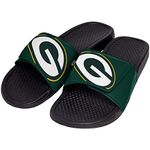 FOCO Men's NFL Team Logo Shower Sport Slide Flip Flop Sandals