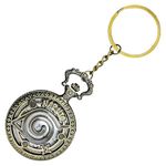 ACLIX Vintage Pocket Watch Metal Keychain Retro Clock for Gifting With Key Ring Anti-Rust | Best Gift for Men, Dad, Grandfather (Narutoc)