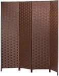 FDW Room Divider 4 Panel Wood mesh 