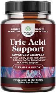 Herbal Uric Acid Cleanse and Detox - Essential Daily Kidney Cleanse and Uric Acid Support for Adults – Joint Support Supplement and Detox Cleanse with Tart Cherry Extract Capsules for Men and Women