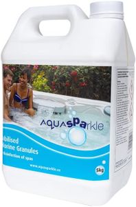 Aquasparkle 5kg Stabilised Chlorine Granules Sanitizer Hot Tub Swimming Pool