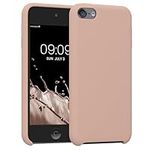 kwmobile TPU Silicone Case Compatible with Apple iPod Touch 6G / 7G (6th and 7th Generation) - Case Soft Flexible Protective Cover - Dusty Pink