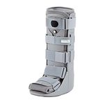 PhysioRoom Air Shield Walker - Foot, Ankle & Heal Fracture Compression Support, Customisable, Breathable & Hygienic Brace with Removable Front & Back Panels, Aids Rehabilitation & increases Stability - Walker Boot Grey Small