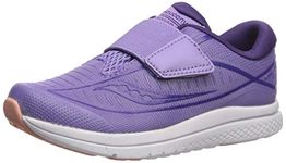 Saucony Baby-Girl's Kinvara 10 JR Sneaker, Purple/White, 12 Toddler