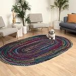 Homespice Braided Oval Rugs 8x10’, 