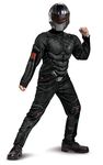 Disguise Snake Eyes Costume for Kids, Official GI Joe Costume with Muscles and Mask, Child Size Medium (7-8) Black