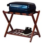 Casual Home Luggage Rack, Walnut (New) (A102-23)