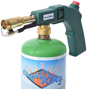 Flame King Propane & Mapp Gas Blow Torch 27,000 BTU w/ Self-Igniter for Searing, Soldering and as Fire Starter