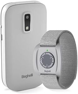 Beghelli - Kit Salvalavita Phone SLV30 + Bracciale Band Telefono Anziani, GSM SOS, Chiamata Rapida, Telesoccorso Indossabile, GPS, Sensore Caduta, Ampio Display, 2.8 pollici, Grigio