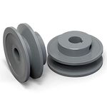 MEANLIN AK25-5/8" Single Groove V-Belt Pulley, 2.5" OD, 5/8" Belt Sheavess, Cast Iron, for V-Belt