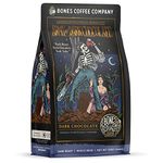 Bones Coffee Company Army Of Dark Chocolate Whole Coffee Beans, Low Acid Flavored Coffee Made with Arabica Coffee Beans, Dark Roast Coffee, Coffee Lover Gift Ideas (12 oz)