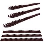 GEEZY 10 Piece Anti Climb Fence Wall Spikes Burglars Cats Birds Repellent Deterrent, 5 Meters