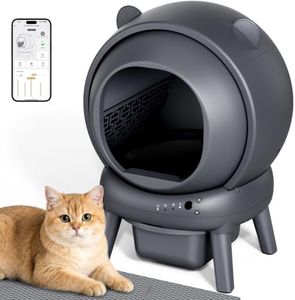 vivirata Self Cleaning Litter Box, Dual Safety Sensors, App Control, Gray