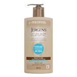 Jergens Natural Glow Hydra Gel Moisturizer Self Tanner for Face and Body Medium to Dark