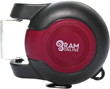 Ram 30m Retractable Clothes Line – Twin Cable Wall Mounted Dryer, Burgundy