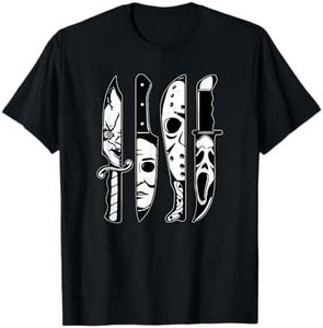 Horror movie characters in knives T-Shirt