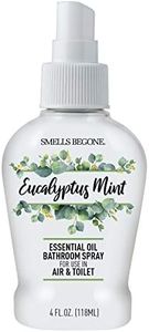 SMELLS BEGONE Essential Oil Air Freshener Bathroom Spray - Eliminates Bathroom & Toilet Odors - Made with Essential Oils - Eucalyptus Mint Scent - 4 Ounces