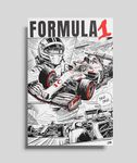 PodiumPe Formula One Poster Art for Walls | F1 Artwork for Home Decor | A3 | 300 GSM | Glossy | No Frame