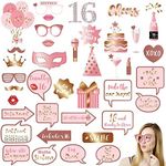 16th Birthday Photo Booth Props Kit