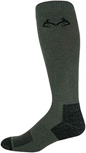 Realtree Men's Lightweight Olive Calf Socks, Large