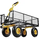 Eusuncaly Steel Garden Cart with Re