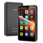 80GB MP3 Player with Bluetooth and WiFi, 4-inch Touch Screen mp3 Players with Bluetooth , with Spotify, SpotifyKids, Audible, Andora, Amazon Player, MP4&MP3 Player up to 1TB Black (grayish black)