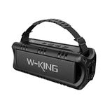 W-KING Bluetooth Speaker, 30W Portable Wireless Loud Speakers, IPX6 Waterproof Outdoor Speaker, 24H Playtime, EQ, AUX, TF Card, USB Playback, Powerful Speaker for Home, Party, Camping