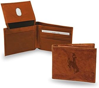 Rico Industries NCAA Wyoming Cowboys Embossed Leather Billfold Wallet