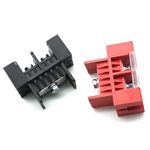 MuscleGrid 100 Amp Full Copper Terminal Connectors for DIY Projects, Lithium Batteries, 2 Pcs, 1 Black + 1 Red
