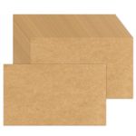 100 Pack Blank Kraft Index Cards 3x5-90lb Heavy Duty Card Stock Thick Paper for Postcards, Photo Paper, Syllable Boards - Make Thank You, Greeting, Notes, Index Cards, Draw, Write, DIY Card Making