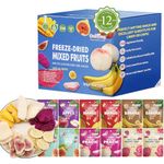 ONETANG Freeze-Dried Mixed Fruit, Valentines Fruit Gift, 12 Pack Single-Serve Pack, Non GMO, Kosher, No Add Sugar, Gluten free, Vegan, Holiday Gifts, Healthy Snack 130 g