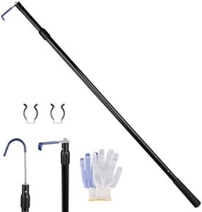 OHYV 6.5FTTelescoping Truck Bed Cargo Retrieval Hook/Aluminum Texas Truck Claw, Truck Bed Reach Tool, Truck Claws,Truck Bed Grabber Tool for Pickup Trucks, SUVs, Trailers, RVs, and Boats