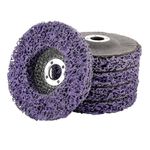 WerkWeit [5 PCS] 4" x 60# Poly Strip Disc Wheel Paint Rust and Oxidation Removal Clean for Angle Grinder
