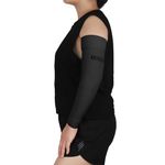 AMZAM® Medical Compression Arm Sleeve for Women & Men, 20-30 mmHg Graduated Compression Brace with Silicone Band for Pain Relief, Lymphedema, Edema, Swelling, Arthritis, Black L