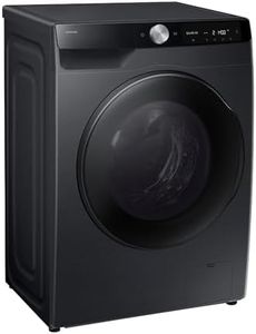 Samsung WD6100D SLIM AI Waschtrockner WD90DG6G94BBU2, 9+5 kg, Extra sparsam, EEK: E/A (-10%), Nur 48 cm tief, Waschmaschine + Trockner in einem, AI Wash, Ecobubble, SmartThings, SuperSpeed, Schwarz