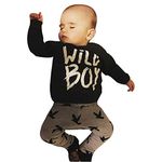 Baby Boy's Pant Sets, 1Set Toddler Infant Baby Boys T-Shirt Tops+Pants (9 Months)