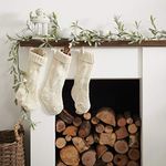 Ginger Ray Mistletoe Christmas Garland Hanging Decoration for Fireplace Let It Snow