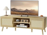 SUPERJARE Boho TV Stand for 65 Inch