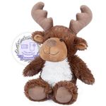 SuzziPals Heatable & Coolable Moose Stuffed Animals, Microwavable Stuffed Animal Heating Pad for Cramps, Lavender Scent Stuffed Moose Plush Toys for Anxiety Relief, Christmas Stuffed Animals Gifts