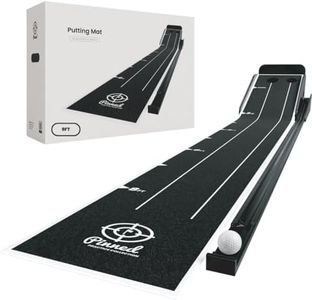 Pinned The Roller Putting Mat - 9 ft Putting Green - Black