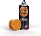 The Army Painter Gold Spray Paint, 400ml, 13.5oz - Acrylic Spray Undercoat for Miniature Painting - Spray Primer for Plastic Miniatures