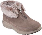 Skechers Women's On-The-go Glacial Ultra-Sweet Vibes Ankle Boot, Dark Taupe, 7.5