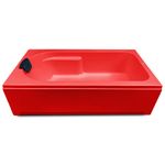 MADONNA Prestige Acrylic 4 feet Portable Bathtub (Red)