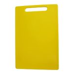 Celltone Plastic Chopping Boards for Kitchen | Vegetable Cutting Board with Handle for Fruits, Breads & Meat for Regular Use | BPA Free | Anti-Bacterial Surface | Size -16 Inch, Color - Yellow